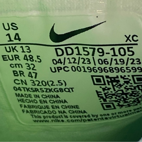 Nike Court Zoom Vapor Cage 4 Rafa Tennis Shoes Mens Size 14 DD1579-105 White - Picture 10 of 12